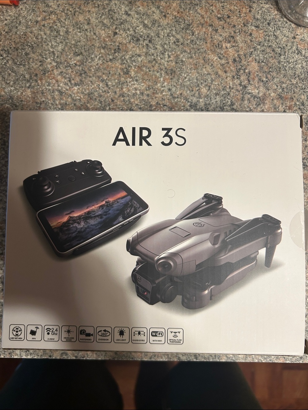 AIR 3S Foldable Drone with Camera - Black